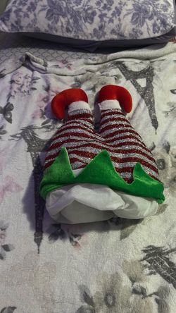Christmas Elf Legs Holiday hat