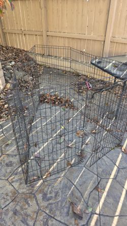 Black Metal Wire Pet Exercise Playpen
