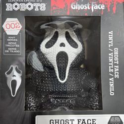 12" Ghost Face or Leatherface Handmade By ROBOTS Knit Series 002, 003 $40 Each