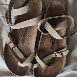 Khaki Yara Birkenstock Sandals Size 40