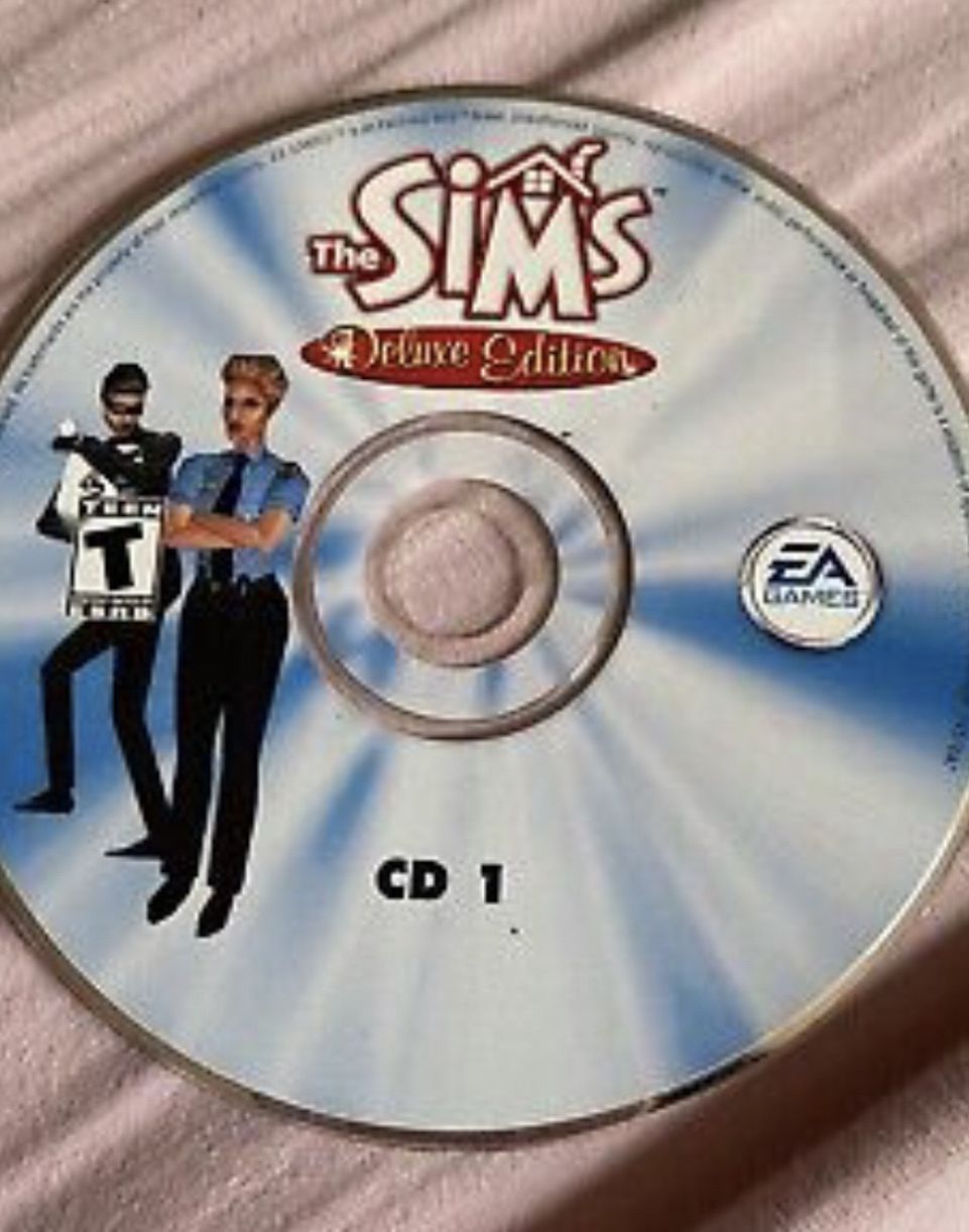 The Sims Deluxe Edition PC Game CD 1