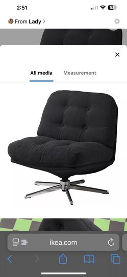 2 Black IKEA swivel Chairs