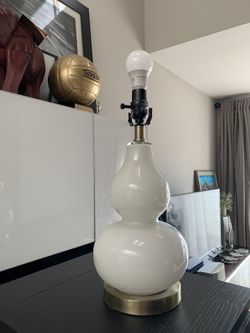 White Glass Lamp