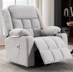 Power Swivel Rocker Recliner Chair with Massage and Heat