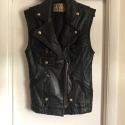 Genuine Leather Ladies Guess Brand Motorcyc