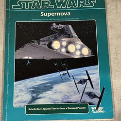 Star Wars Roleplaying Game - Supernova Module West End Games 40066 (Soft, 1993)