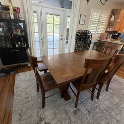 Dining Room Table with bench and Chairs
