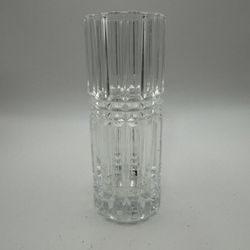 Cristal D’Arques Montparnasse 24% Genuine Lead Crystal Flower Vase - 6.75”