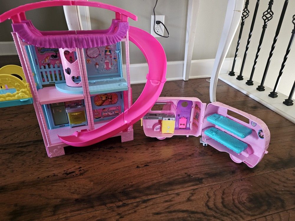 Barbie Chelsea House And Camper