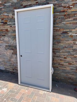 Exterior door 36”x80”right-handle