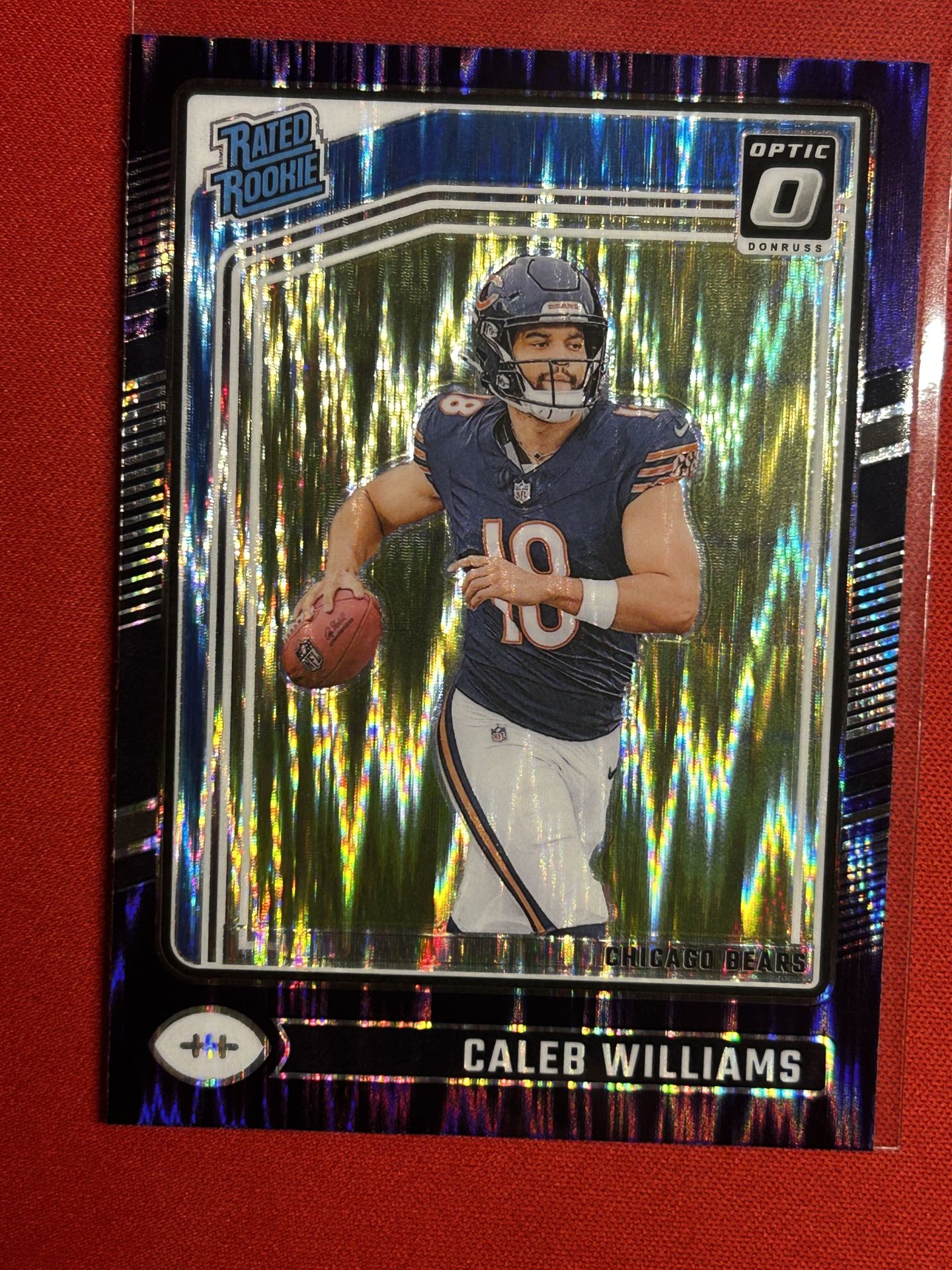 2024 Donruss Optic Caleb Williams Purple Shock