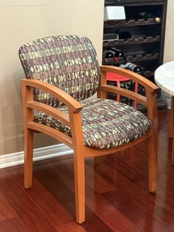 Set of 4 Wooden Guest Chairs – Sturdy & Comfortable