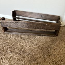 NEW - Set Of 2 Floating Nursery Shelves 