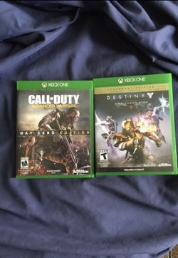 Destiny & Call of duty Advance Warfare For XBOX ONE