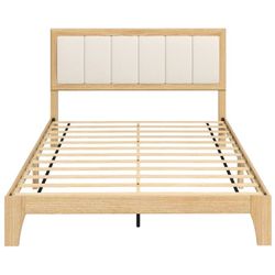 Full Bed Frame with Headboard Full Size Platform Bed Frame 