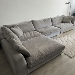 Large + Super Plush Sectional Couch 