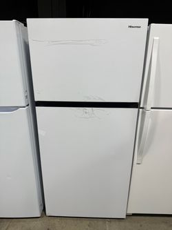 Brand new Hisense white top and bottom refrigerator