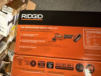 RIDGID 18V Oscillating Multi-Tool Kit