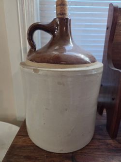 Vintage Western Stoneware Salt Glazed Jug Ceramic Pottery