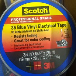 35 Blue Vinyl Electrical Tape (Pack Of 10)