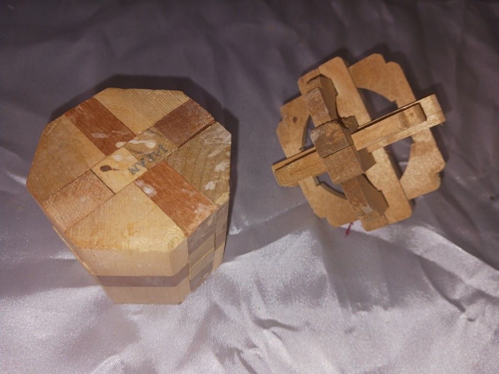 Wooden Puzzles Vintage, $4 Each