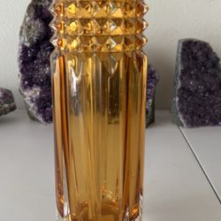 Waterford Crystal Tina Amber 9” Bud Vase