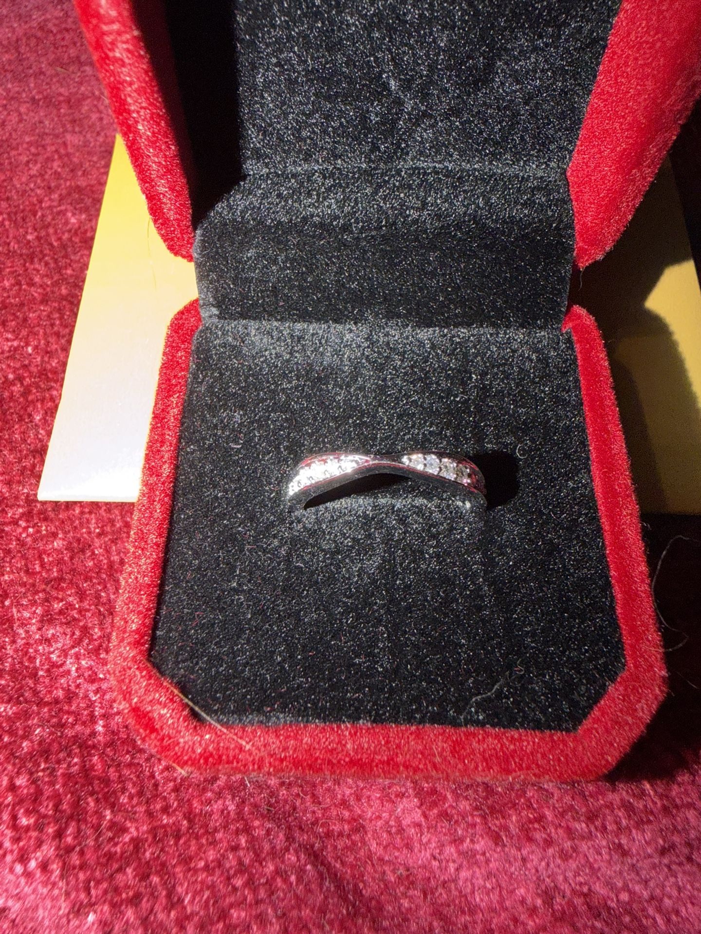 Moissanite Wedding Band