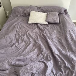  Malm Queen Bed Fram + 4 Under Bed Drawers, OBO 