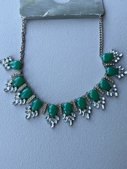 Green Statement Necklace
