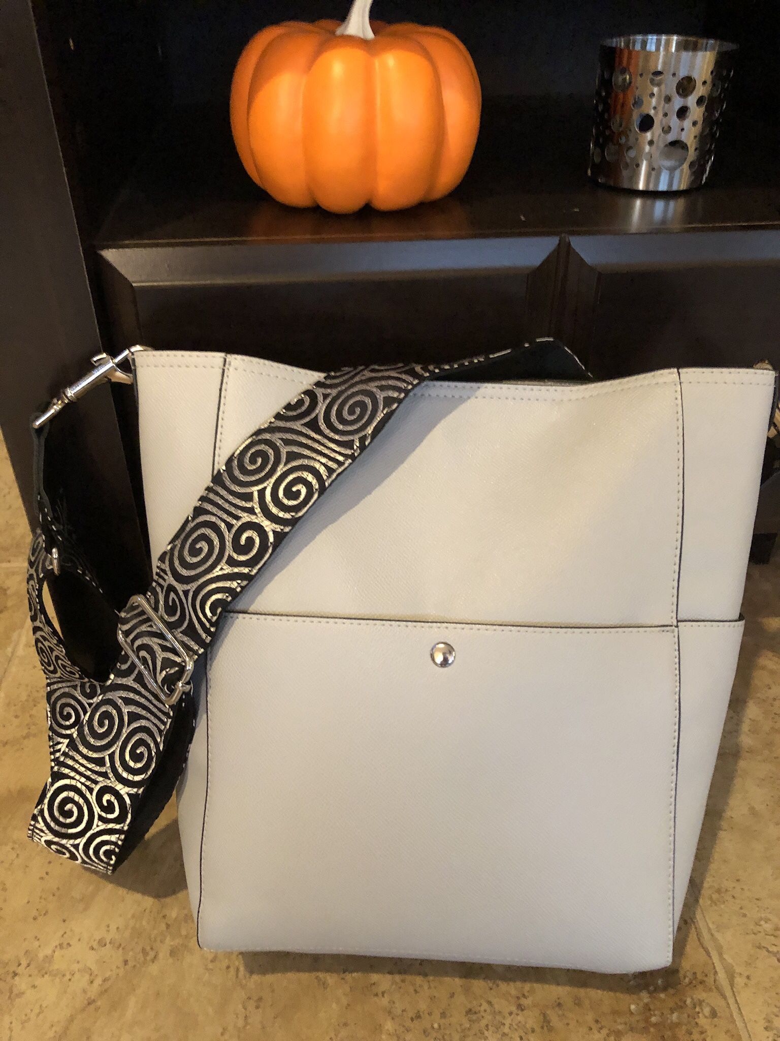 Lovely Gray Vegan Leather Bag $15 Pick Up