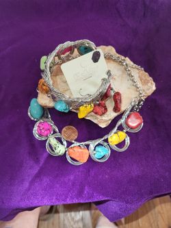 Esmar Necklace, Earrings, Bracelet Set