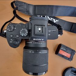 Sony Alpha A7III 24.2MP Camera with FE 28-70 mm lens PLUS 85mm F1.8 lens