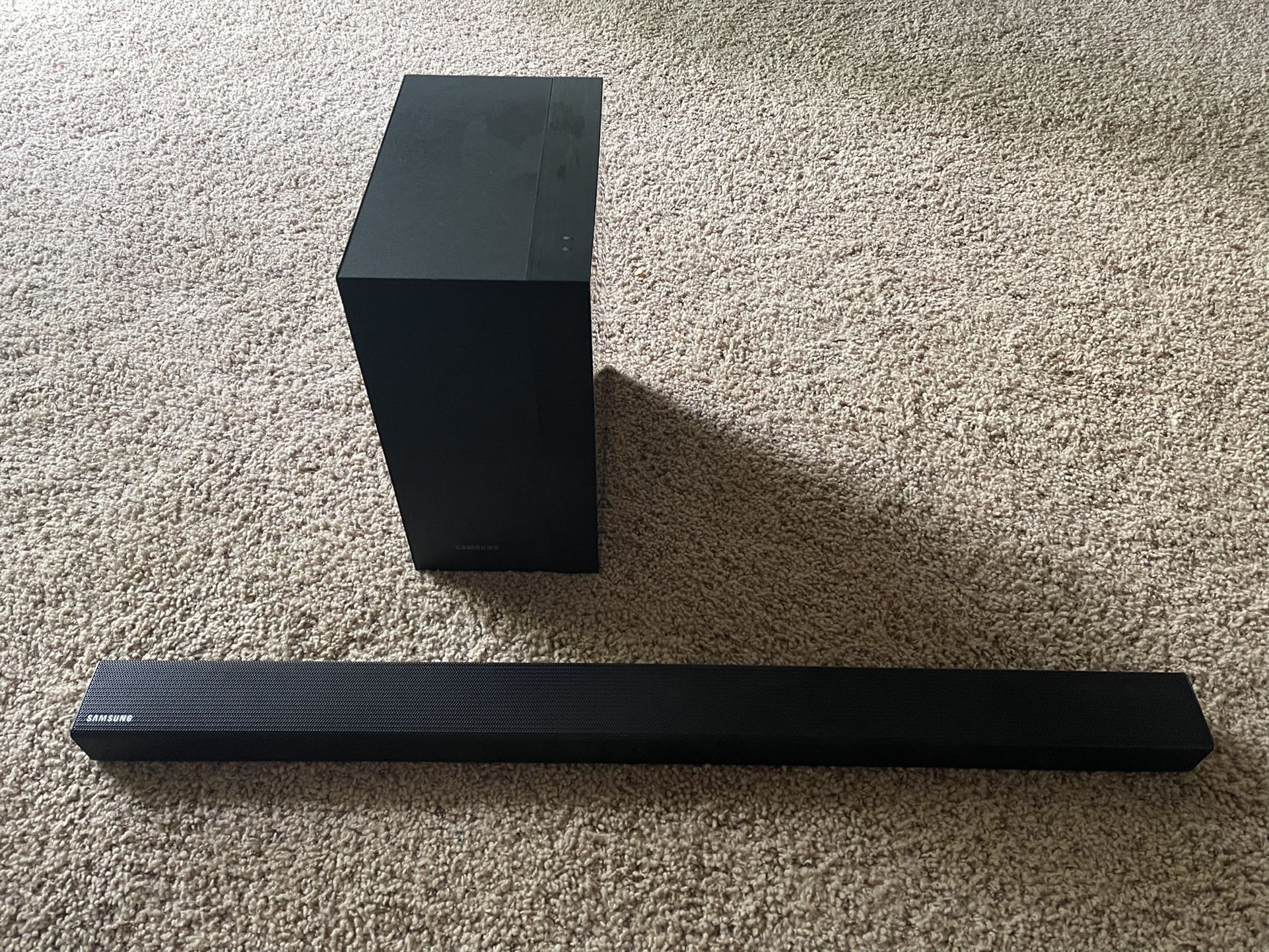 Samsung Sound Bar With Sub Woofer And Remote