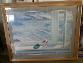 Sea Scape Glass Framed Mural