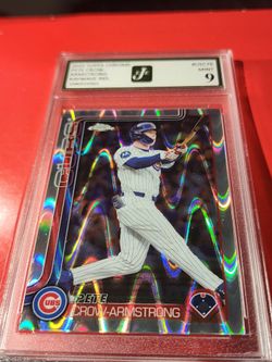2025 Topps Chrome Update Series - Pete Crow-Armstrong #USC76 RayWave Refractor EJE 9 MT