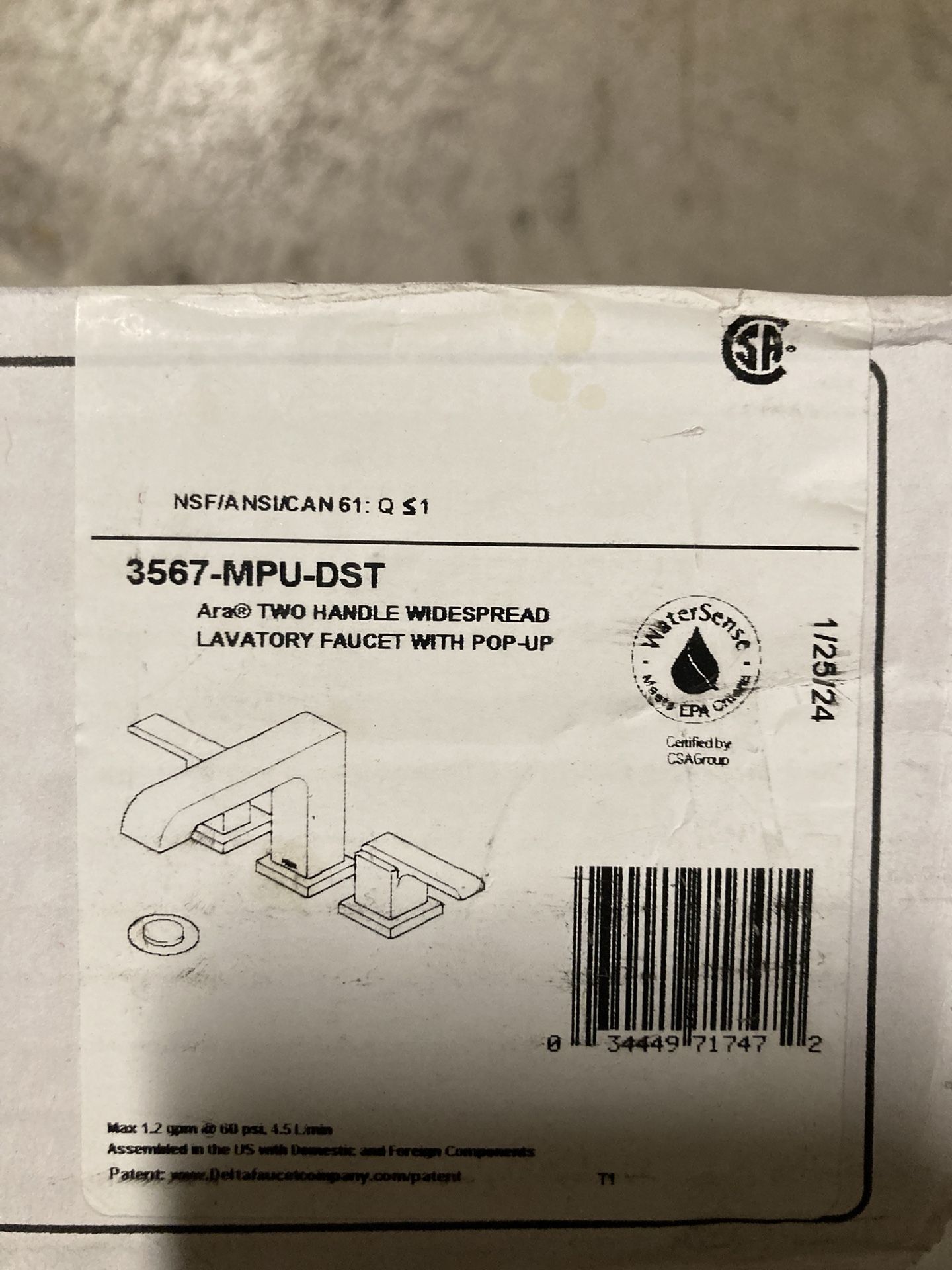 Delta Ara 2 Handle Widespread Lavatory Faucet