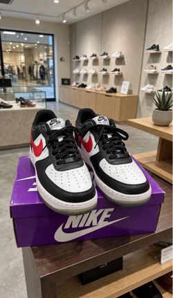 Nike Air Force 1 Low Black White Red