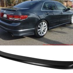 Fits 03-05 Honda Accord Sedan OE Style Flush Mount Rear Trunk Spoiler Wing ABS
