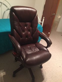 Leather Office Chair burgundy