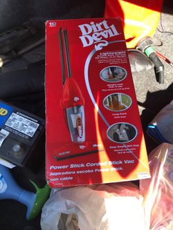 Dirt devil power stick corded stick vac