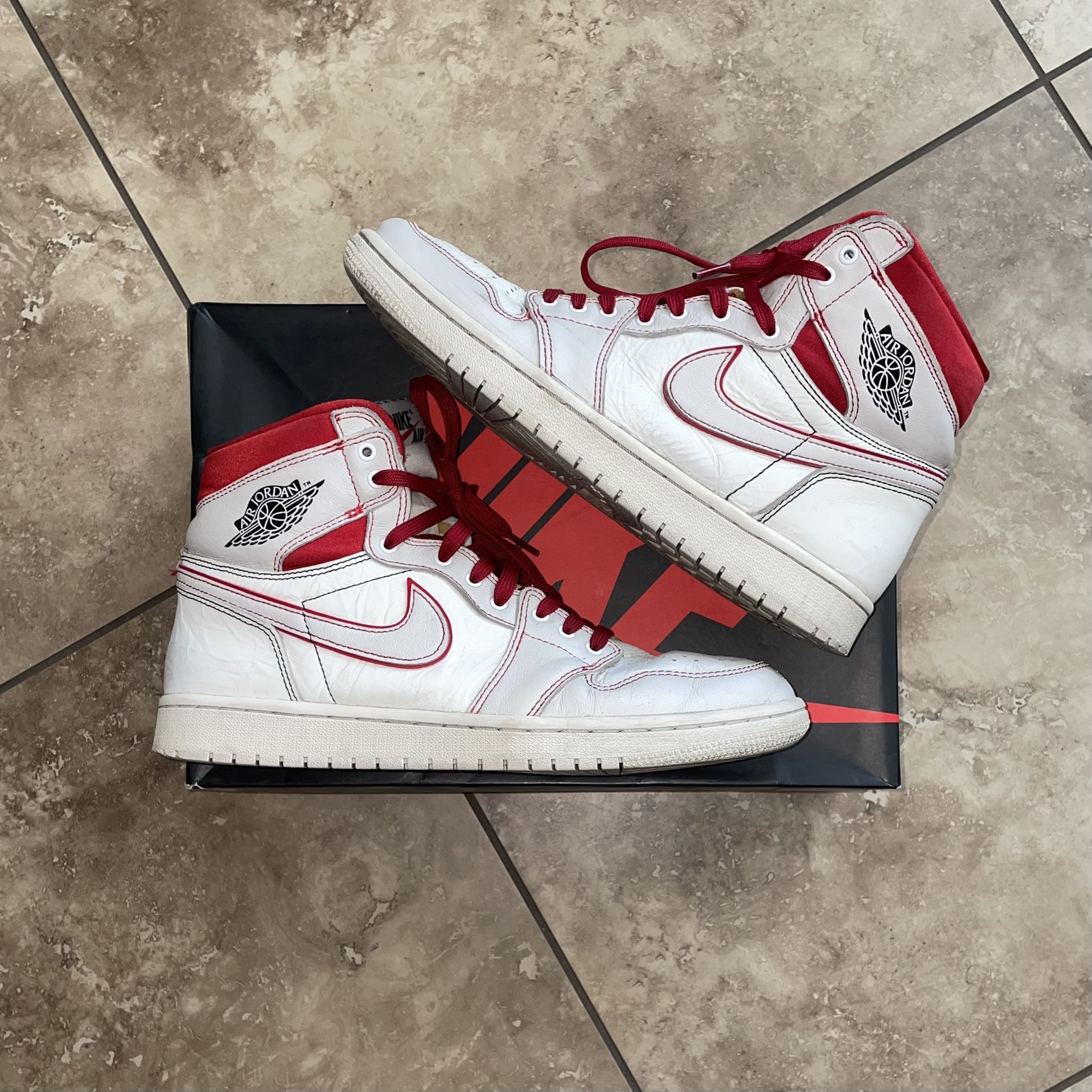 Air Jordan 1 Retro High Phantom Gym Red Size 10