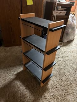 5-Tier Media Storage Shelf Unit