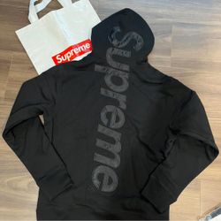 Supreme Satin Appliqué Hooded Sweatshirt 