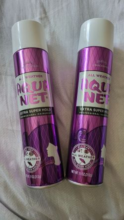 Aqua Net Extra Super Hold Unscented Hairspray 11 oz - Lot of 2 Cans