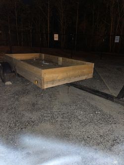 Homemade Wooden Trailer 6 X 8 Utility Trailer 