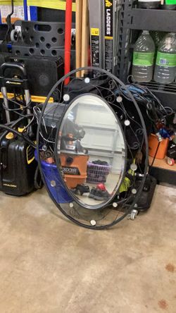 Vintage Wrought Iron Mirror 