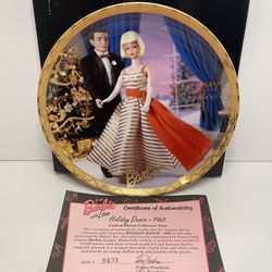 BARBIE WITH LOVE PLATE ENESCO HOLIDAY DANCE 1965 NEW LIMITED EDITION