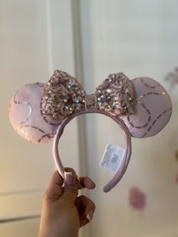 Pink Disney Minnie ears