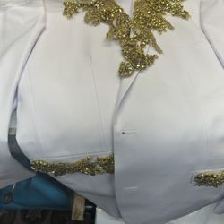 Prom suit for 2027, Gold & White