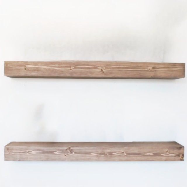 Solid Wood Floating Shelves